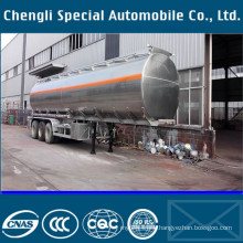 46500L High Capacity Aluminum Fuel Oil Liquid Tank Semi Trailer
